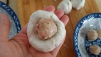 桂花莲蓉馅芝麻饼