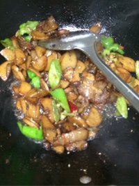 孜然肉炒面筋