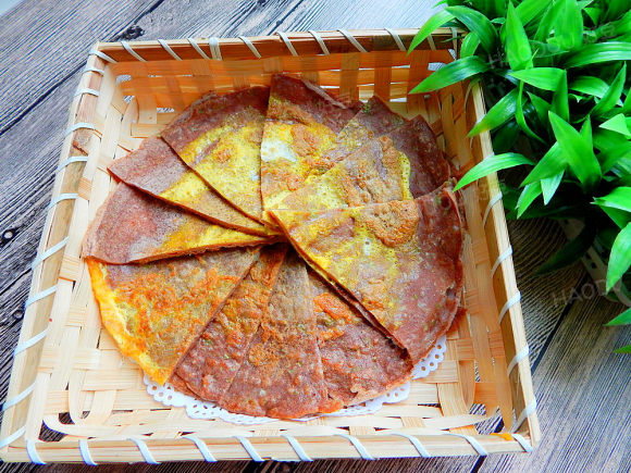 黑麦面粉饭菜鸡蛋煎饼