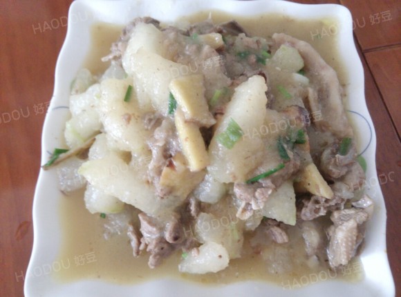 鸭肉焖冬瓜