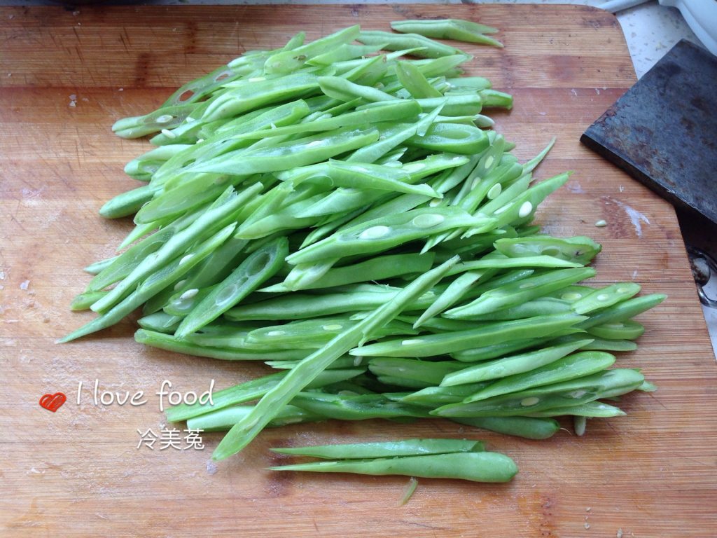 豆角肉丝炒饼