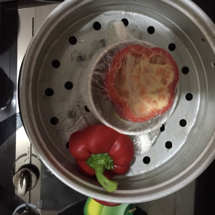 彩椒胡萝卜蒸鸡蛋#新