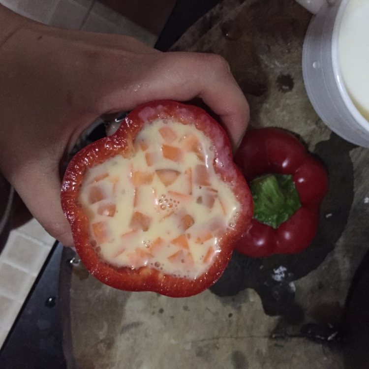 彩椒胡萝卜蒸鸡蛋#新