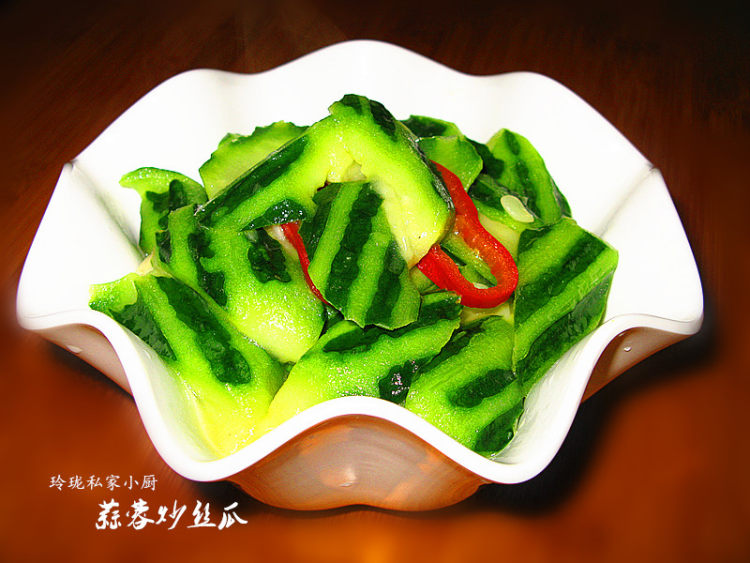 蒜蓉炒丝瓜#新鲜从这