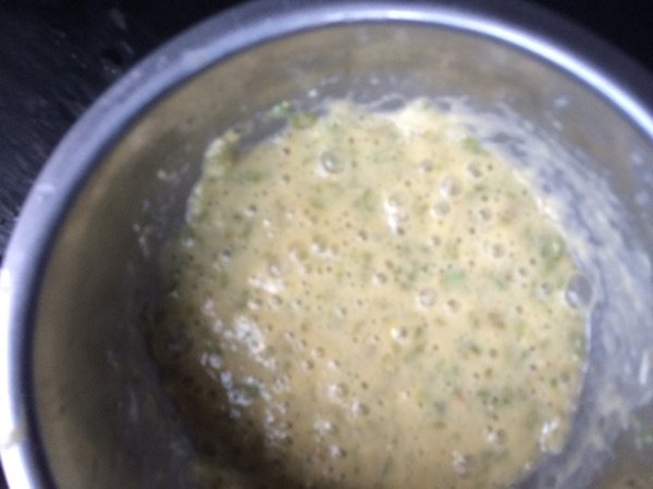 豆角鸡蛋饼