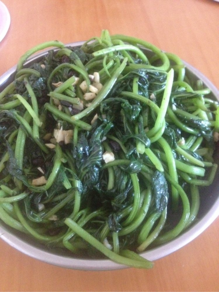 豆豉炒番薯叶