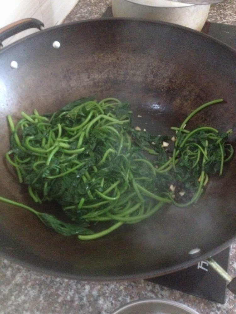 豆豉炒番薯叶