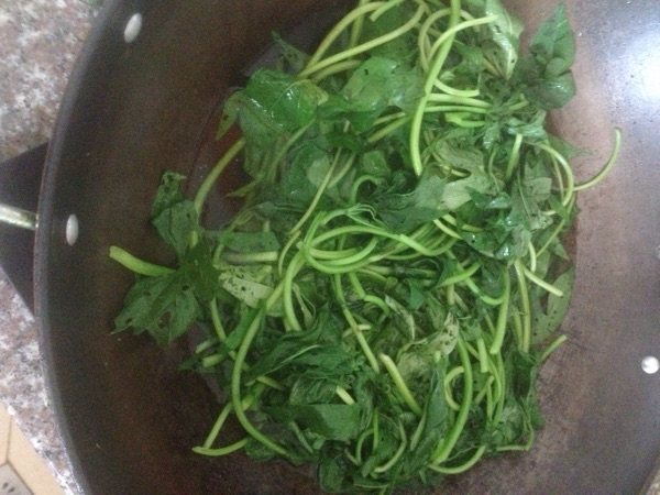 豆豉炒番薯叶