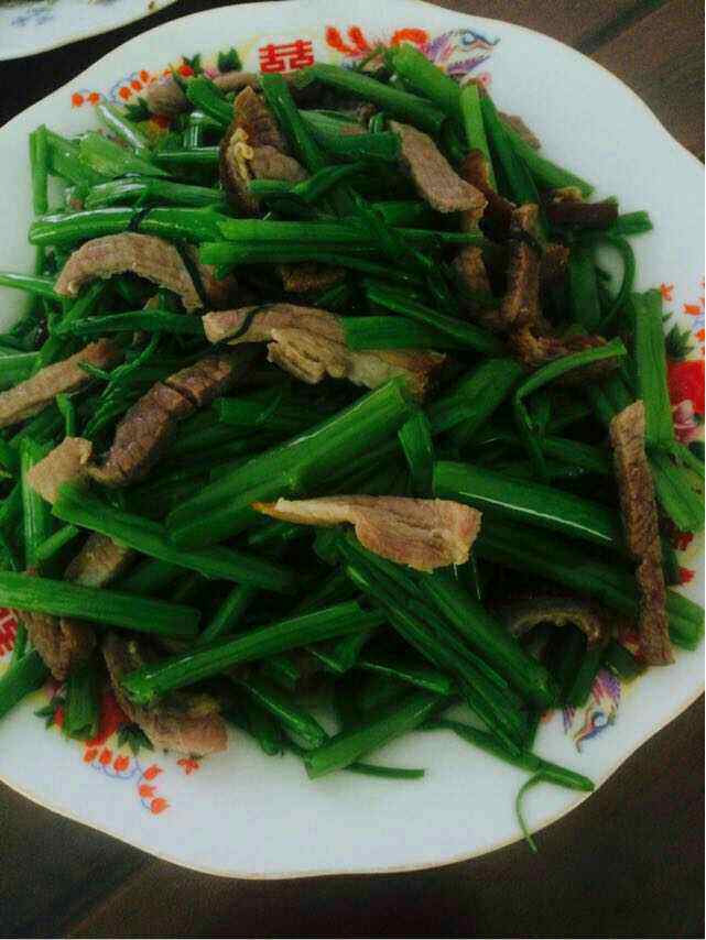 空心菜梗炒腊肉