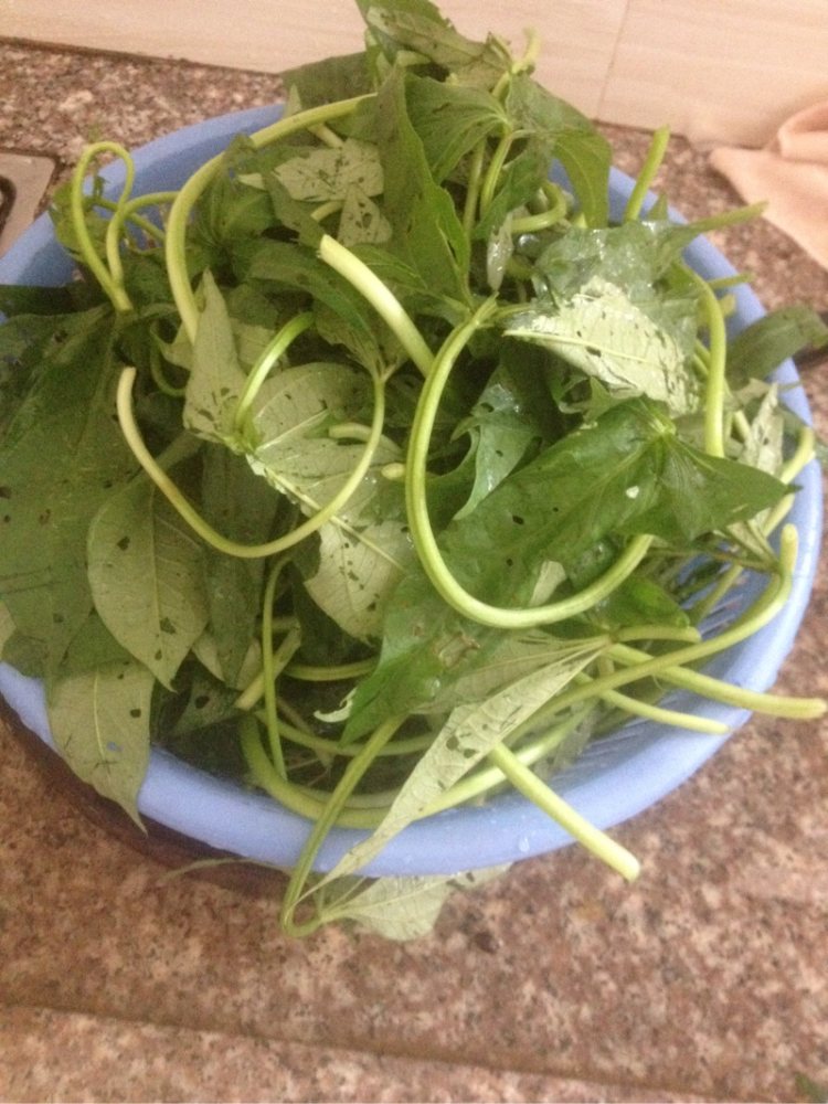 豆豉炒番薯叶