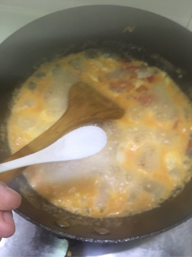 手擀面 西红柿鸡蛋打