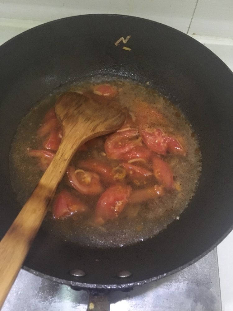 手擀面 西红柿鸡蛋打