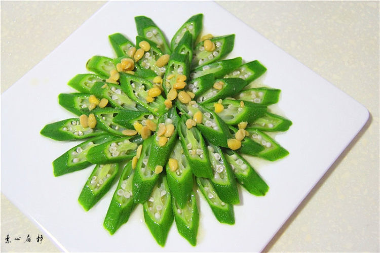 凉菜酱香秋葵