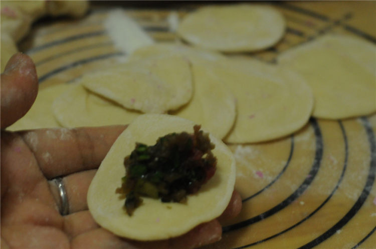 豆浆牛肉煎饺