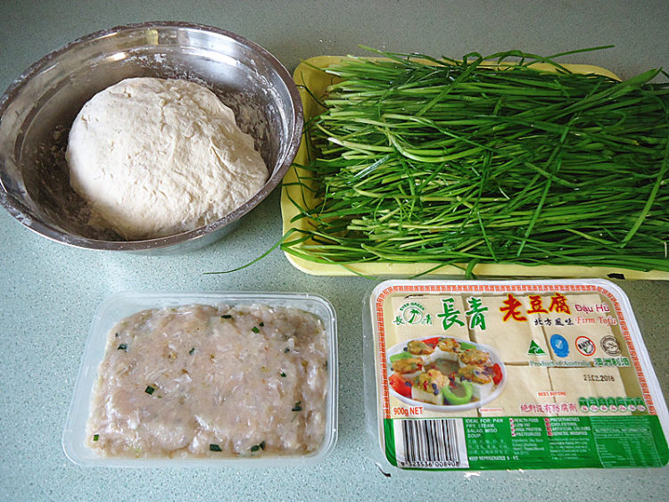 韭菜鱼滑豆腐馅饺子