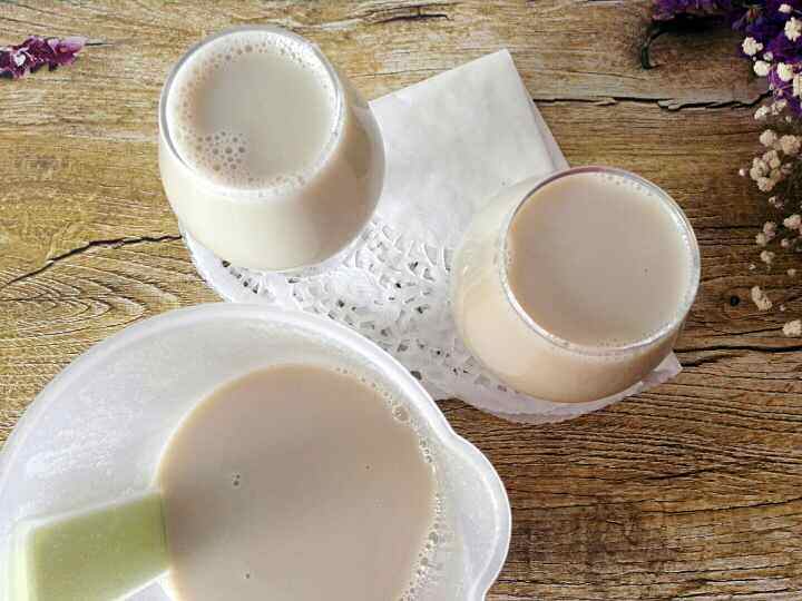 绿豆杏仁豆浆