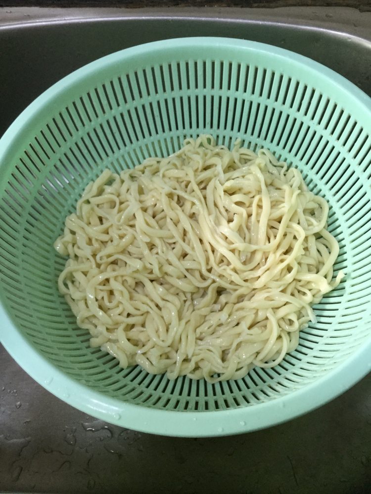 菜心炒面条