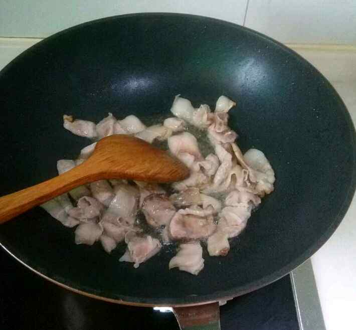 豆角炒肉片