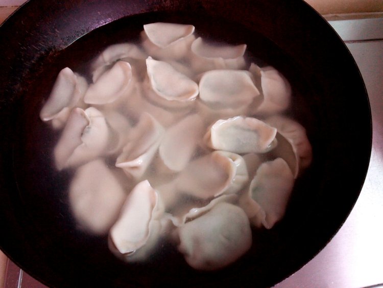 菠菜虾仁饺