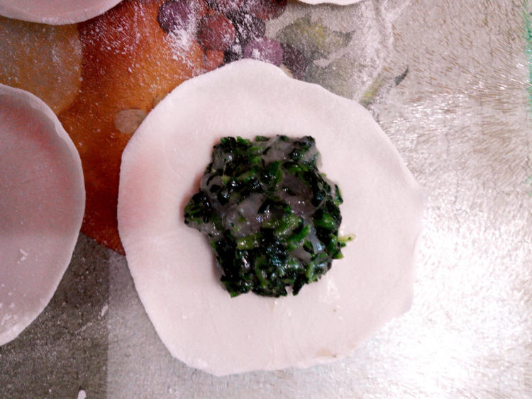 菠菜虾仁饺