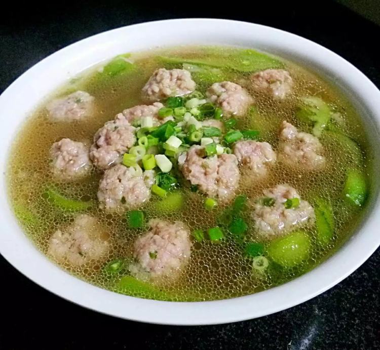 丝瓜肉圆汤