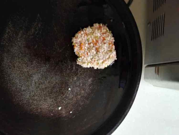 电饼铛香煎虾饼