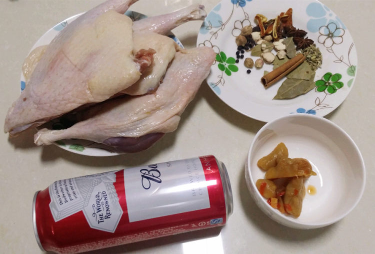 啤酒烧鸭肉