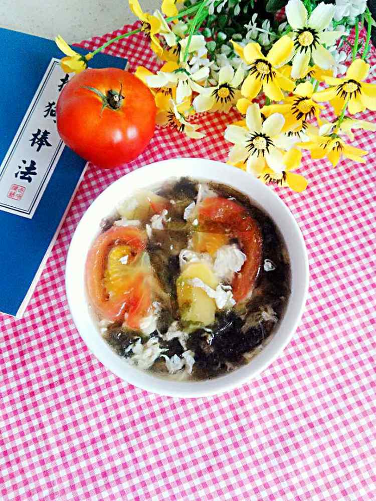 番茄紫菜蛋汤