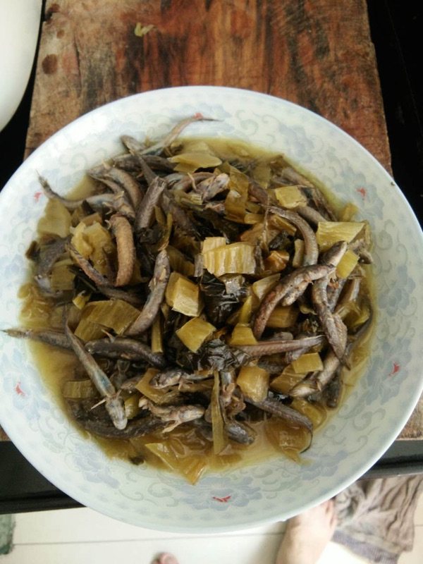 咸菜炒鳝鱼