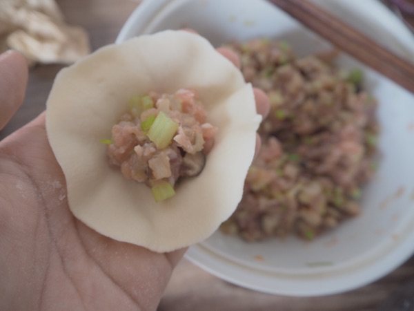 芹菜香菇猪肉陷饺子