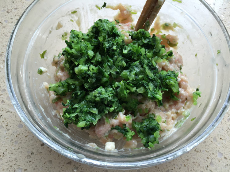 翡翠白菜豆腐肉末水饺