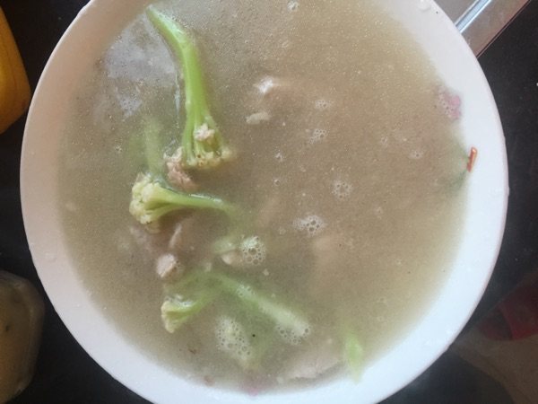 花菜肉羹汤