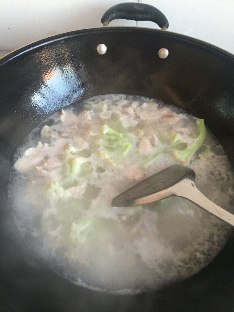 花菜肉羹汤