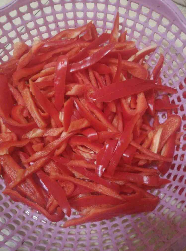清炒红辣椒