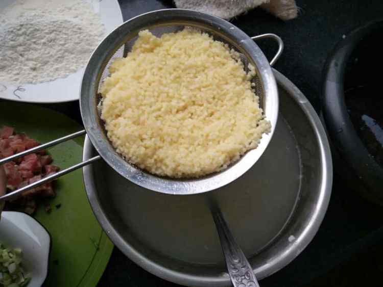 小米蔬菜疙瘩汤