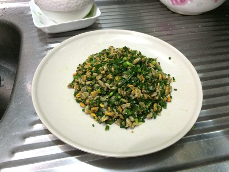 薄壳米炒韭菜花