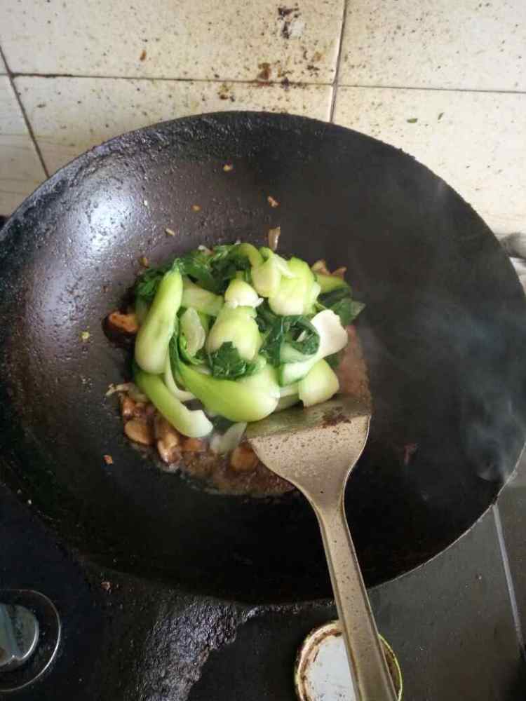 香菇炒油菜