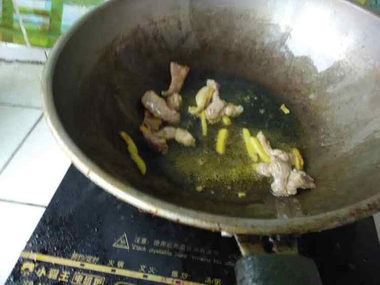 肉炒秋葵