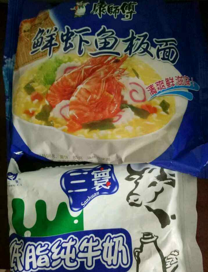 奶味方便面