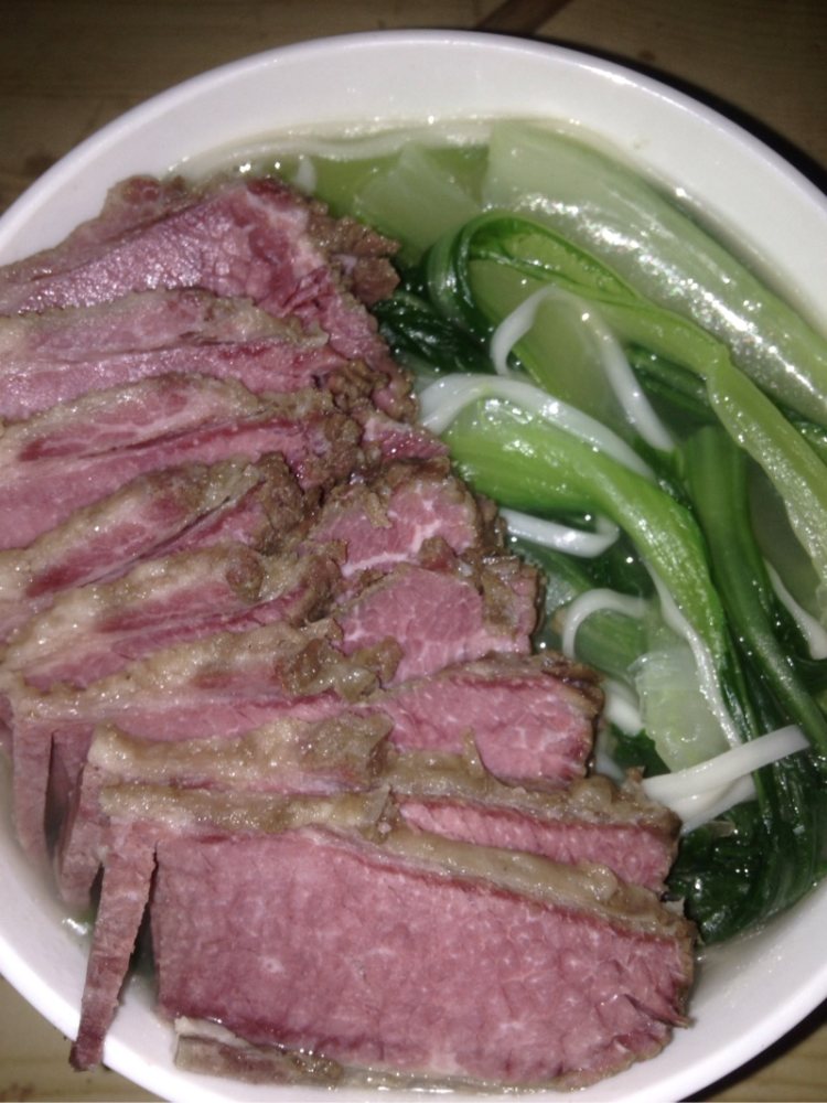 清汤油菜牛肉面