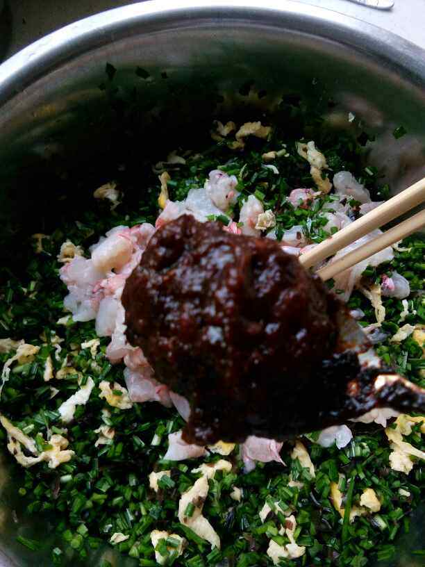 韭菜鸡蛋虾仁水饺