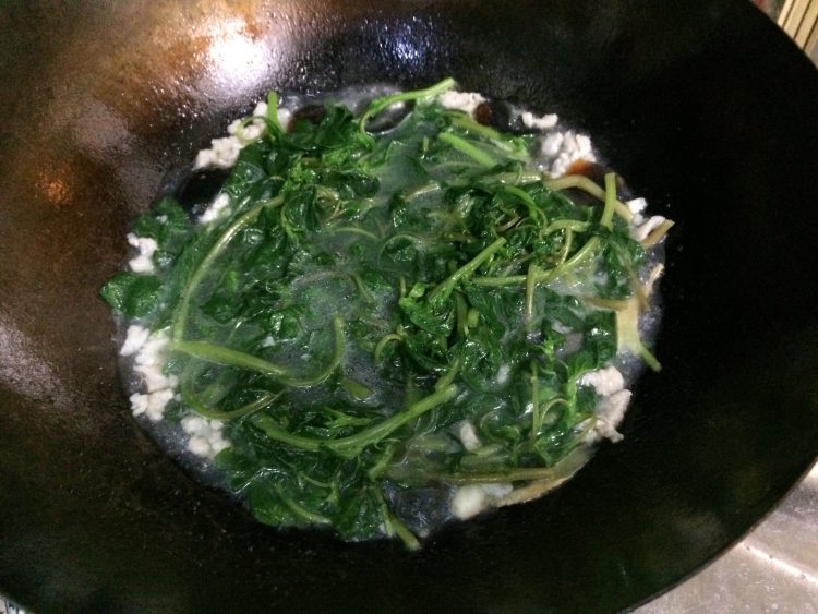 上汤皮蛋苋菜