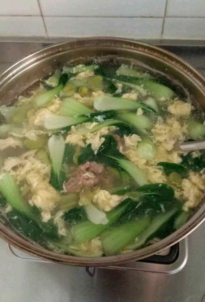 毛豆肉汤