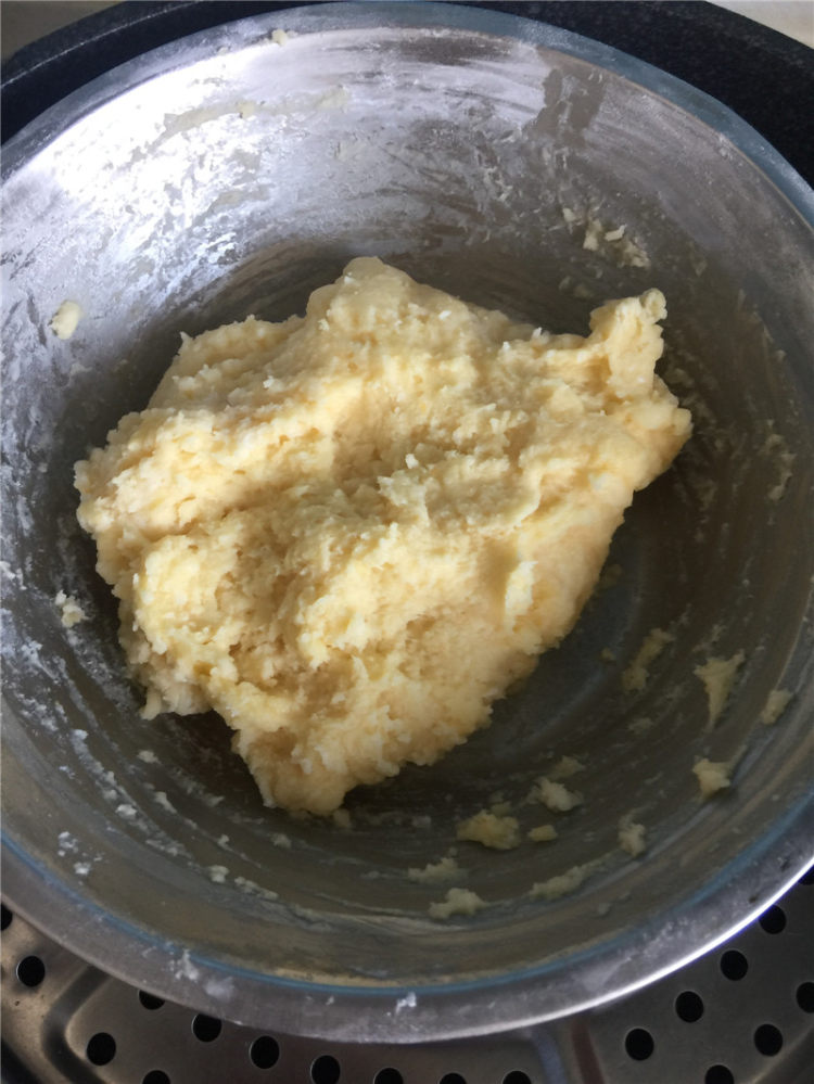 中式酥皮麻薯馅点心