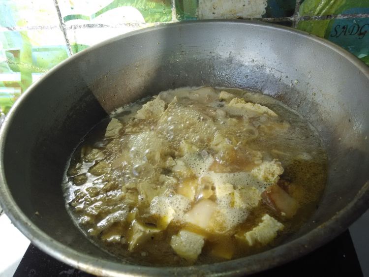 肉炖冻豆腐