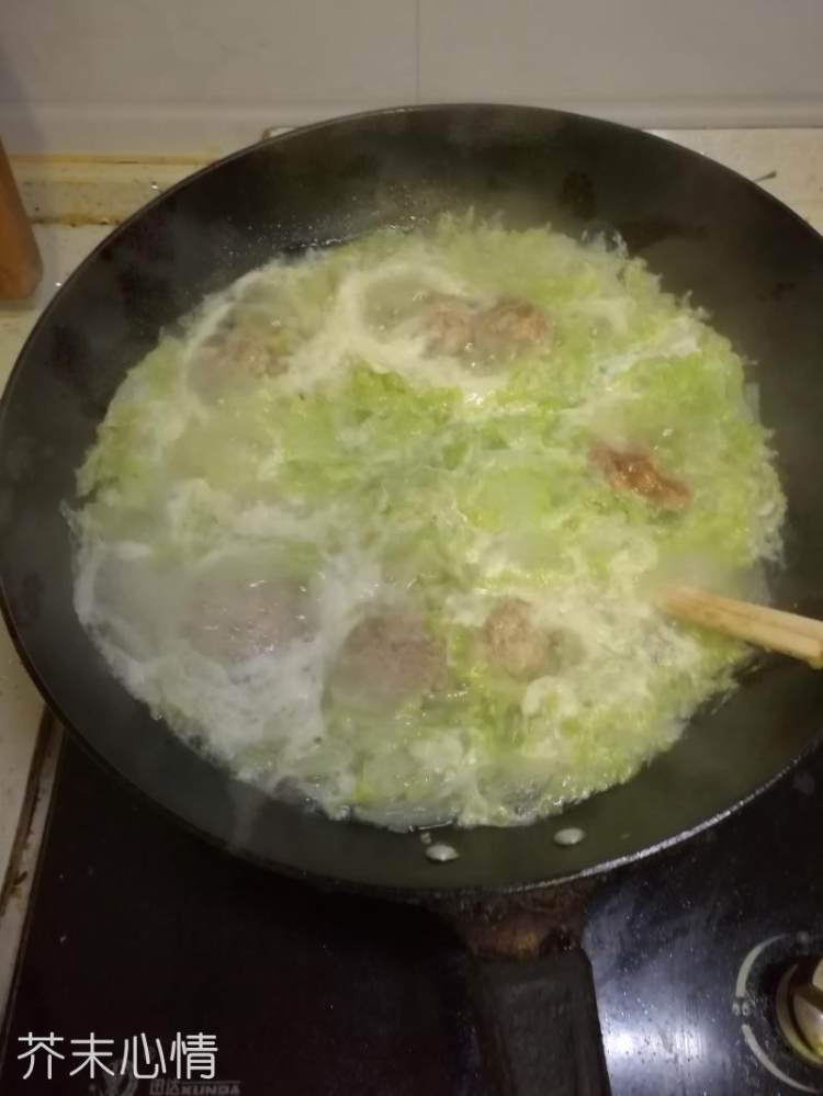 白菜肉丸面