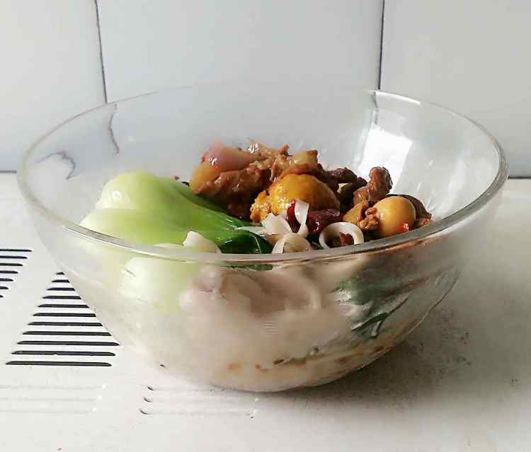 鸡杂油菜面