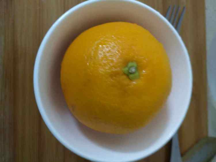 盐蒸橙子