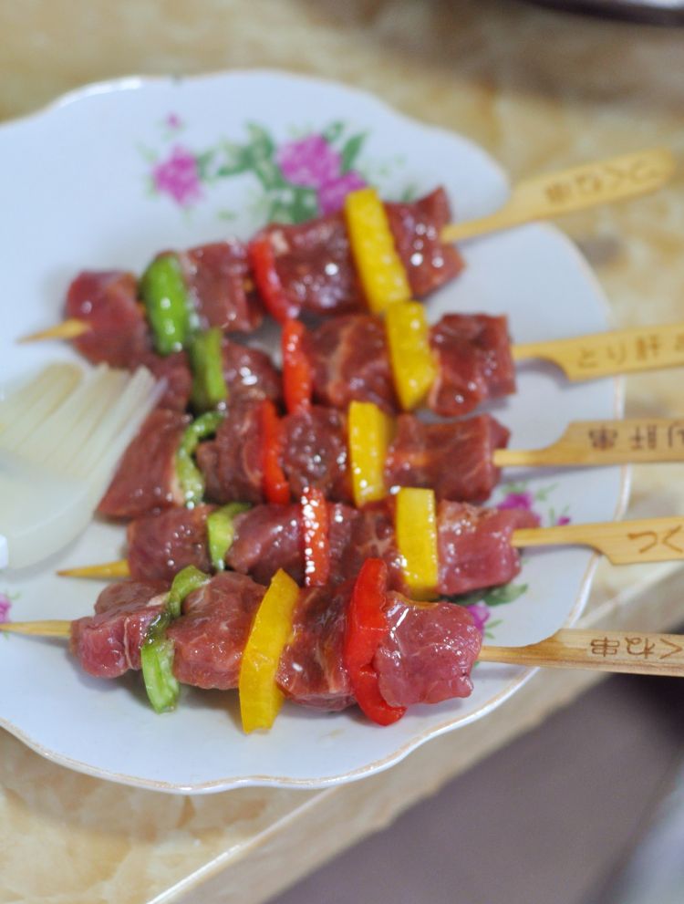 彩椒牛肉串