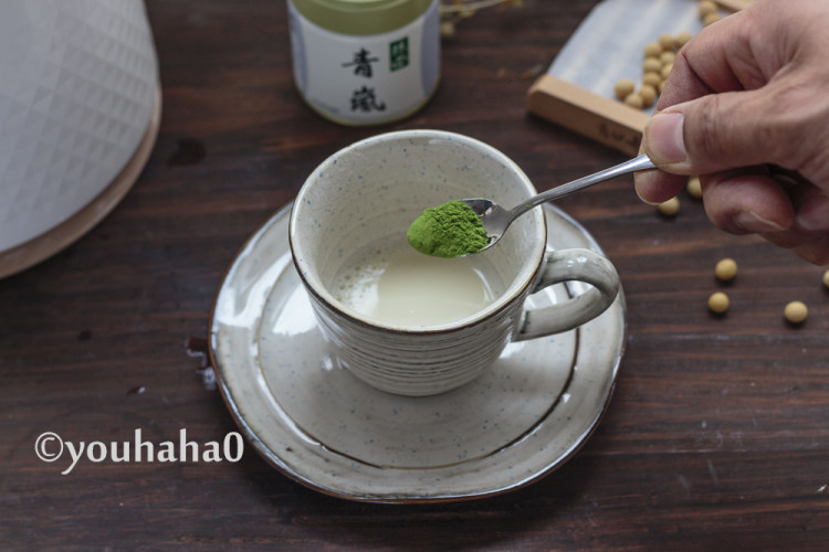 抹茶豆浆奶茶